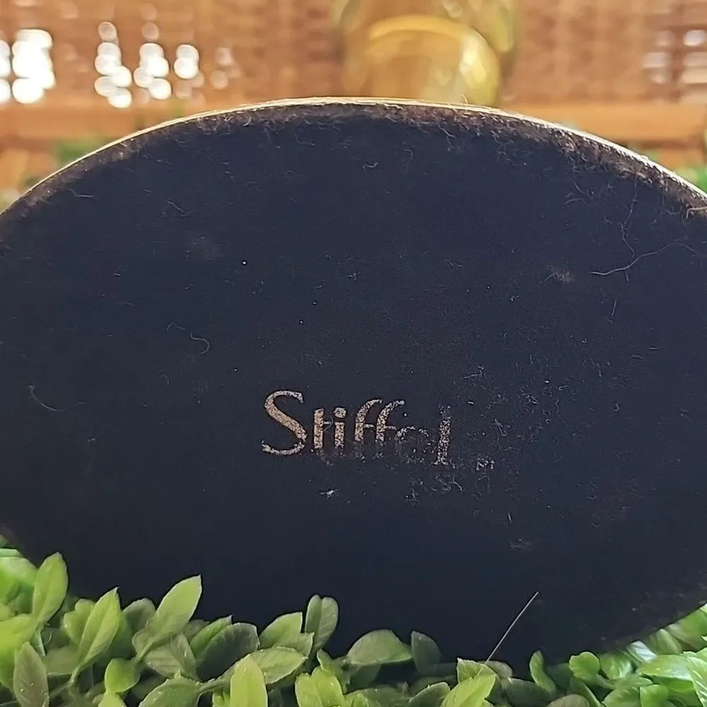 Vtg Stiffel Weighted Shiny Decorative Brass Candle Holder Classic